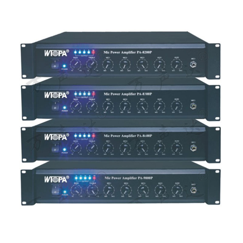 Does the mic power amplifier have sufficient gain and drive capability to avoid signal attenuation and distortion?